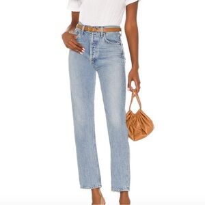 Agolde Light Blue High Rise Women Jeans